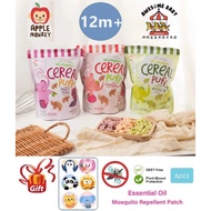 Apple Monkey Wholegrain Cereal Puff (50g) FREE Mosquito Repellent Patch