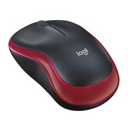 LOGITECH WIRELESS MOUSE M185R BLACK/RED - A0046216
