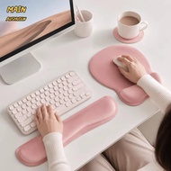 MAINAUSHUI6W 3Pcs Keyboard Wrist Rest Set, Soft Ergonomic Wristband Mouse Mat, Portable Comfortable 