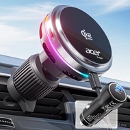 acer Qi2.2 25W for MagSafe Car Mount Charger, Wireless Car Charger with Cooling Fan & Backlight, Ven