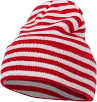 e4Hats.com Trendy Striped 12 Inch Long Cuff Beanie