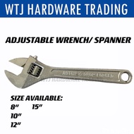 Professional 8" / 10" / 12" / 15" Adjustable Wrench / Adjustable Spanner / Switch Spanar / Spanner