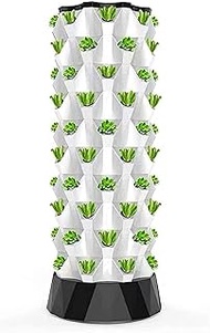 Hydroponic Growing Kits Indoor Garden Hydroponics Growing System,Plants Germination Kit With Hydrating Pump, Timer, For Fresh Herb Garden, Fruits, Vegetable, Plant Tower Gift (Size : 80Pots)