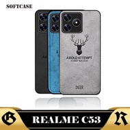 REALME C53 Softcase DEER Case Canvas Motif Back Protector hp