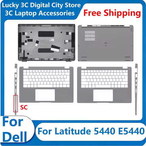New For Dell Latitude 5440 E5440 Laptop LCD Back Cover TOP Case/Front Bezel/Palmrest/Bottom Case Acc