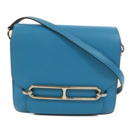 HERMES Evercolor皮革Roulis Mini肩背袋Bleu Zanzibar