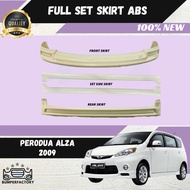 Perodua Alza 2009 Front Bumper Depan Skirt Abs Material Lips Skirting Front Depan Skirt 100% New High Quality