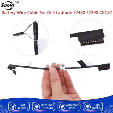 1pc Battery Wire Cable For Dell Latitude 7480 7490 E7480 E7490 Laptops Battery Cable DC02002NI00 7XC