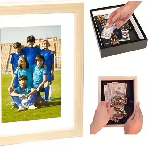 Photo Picture Frame Diversion Safe Box With Hidden Secret Compartment Hidden Secrect Hidden Safe Loc