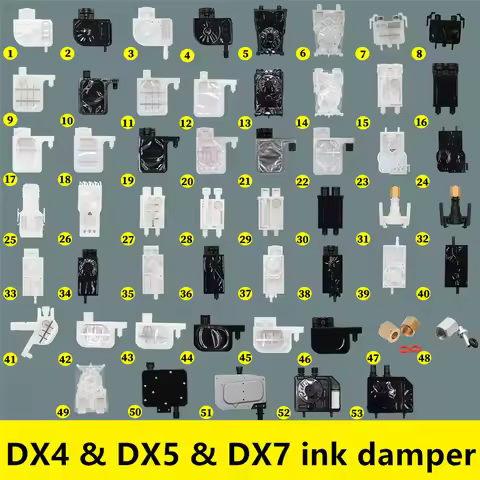 8PCs Ink damper for EPSON DX5 DX7 5113 TX800 XP600 Head damper Mimaki jv33 damper EPSON 4720 i3200 P