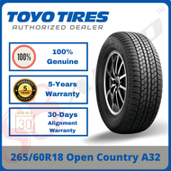 【Official Webstore RM680-5%】265/60R18 Toyo Tires Open Country A32 *Year 2024/2025【OEM Mitsubishi Paj