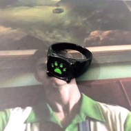 Ladybug Girl Black Cat Green Ring Cartoon Cat Dog Paw Foot Ring Cat Cat Ring Childlike 11.18 vk