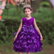 Girls Dress Girls Dress Flower Girl Dress Skirt Anniversary Dress Medium Big Children Princess Dress
