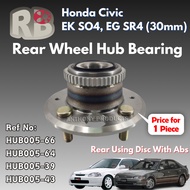 Honda Civic EK SO4, EG SR4 Rear Wheel Hub Bearing Left (Kiri) / Right (Kanan) 30mm (Rear Using Disc With ABS)