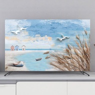 New Style tapestry TV Dust Cover Elastic Hanging TV Cover Cloth remote control Computer cover24 32 37 38 39 40 43 46 50 52 55 58 60 65 70 75 80inch smart tv Scenic picture102066
