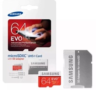 Kartu memori Samsung Micro SD Evo Plus 8GB/ 16GB / 32GB /  64GB / 128GB - Kartu Memori Hp  Memory Card MicroSD 100 MB/s SDXC SDHC Class10 U3 UHS-i FREE Adapter tersedia dalam kemasan