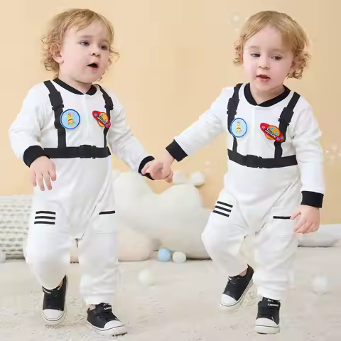 Umorden Cotton Baby Astronaut Costume Jumpsuit Infant Boys Girls 0-3M 3-6M 6-12M 12-18M Spring Autum