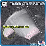 Plastik Duit Tarik / Transparent Plastic Bag / Bouquet Flower Surprise Double Self Adhesive Seal