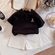 0-5Y Baby Boy Clothing Set Summer Causal Polo Shirt Set Two-piece Set