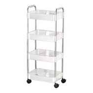 Acrylic Shelf For Home Trolley Snack Rack Kitchen Floor Storage Rack Bathroom Cosmetics Storage Rack