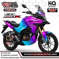 CB 150 X Full Body Sticker - CB150X Decal - Cool CBX Striping Variations - CB 150X Fullbody Decal Ch