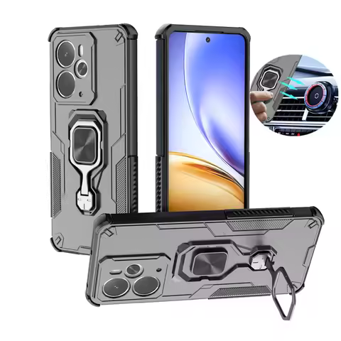 Armor Funda For OPPO Realme 14 14T 5G Camera Protect Ring Stand Phone Cover For Realme14 Realme14T S