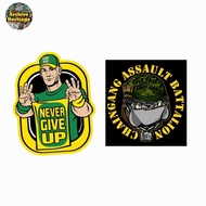 John Cena never give up WWE superstar smackdown sticker