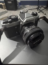 Nikon FM2 + Nikkor AF 50mm 1:1.4D + 皮質相機帶