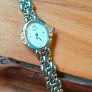 SEIKO成立頂級 CREDOR貴朵品牌 天然鑽石 鋼 18k金 石英手錶