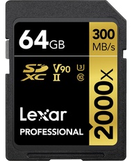 Lexar 64GB SDXC Professional 2000x (300MB/s)