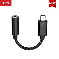 TRN TE DAC AMP Adapter Type-C To 3.5mm Audio Cables HD Lossless Line Earphones Amplifier PCM 192kHz HIFI Decoding Earbuds Wire