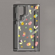 Samsung S25 Ultra S24 FE S24 Ultra Cartoon Pokémon Fruits Hard Transparent Space Case for Samsung S2