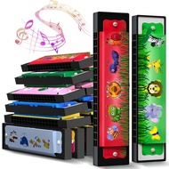 16 Hole Harmonica Musical Instrument, Birthday Party Favors, Give Back Gifts Cartoon Double Row Harm