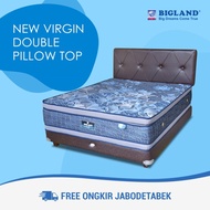 Bigland Springbed Virgin Double Pillowtop(Biru,Coklat,Silver,Hijau)
