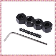 4PCS 5mm to 12mm Metal Combiner Wheel Hub Hex Adapter for D12 C14 C24 B14 B16 MN D90 D91 RC Car Upgr