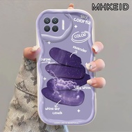 MHKEID Casing Hp OPPO A93 2020 F17 Pro Reno 4F Reno4 F Reno 4 Lite Reno4 Lite Case pola langit berbi