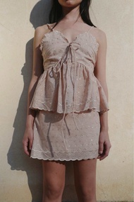 Mira Bangkok Bonita skirt กระโปรงสั้นขอบหยัก