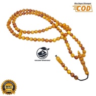 CAHAYA KAYU Pine Resin Tasbih Round motif size 8mm original original, Can Be Translucent