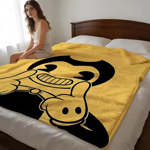 Throw High-Density Short Plush Blanket For Sofa Nap Air-Conditioned Room Soft Skin-Friendly Game Ben