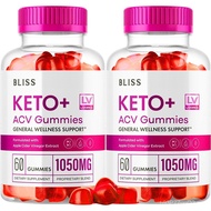 (2 Pack) Bliss Keto ACV Gummies Advanced Weight Loss Support, Bliss Keto and ACV Gummies, Bliss Keto