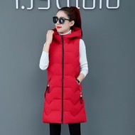 Cotton Vest Womens Mid-length 2022 Autumn And Winter New Korean Style Long Thickened Vest Jacket War