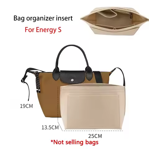 Felt Bag Support Inner Liner For Longchamp Handbag Energy Mini S L Bag Organizer Insert Three-dimens