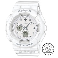 CASIO Baby-G BA-125-7A White Resin Band Ladies Watch BA-125 BA125