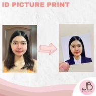 ID Picture Print 1x1 2x2 Passport Size with Change Background and Attire