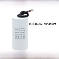 Bộ Điện Đệm Khởi Động Máy Bơm Nước Giặt CBB60 4UF/6/8/10/12/18UF 450V Cho Máy Giặt Và Máy Tách Nước