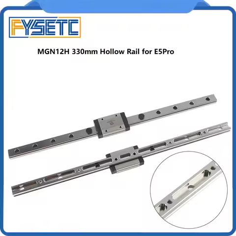 FYSETC MGN12H 330mm Hollow Rail Light Weight Support High Speed 3D Printer Parts for E5Pro