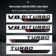 Suitable for Benz Hybrid Side Label Car Label Sticker Fender C63S GT63 S63 GLE53 SL63S Modified AMG
