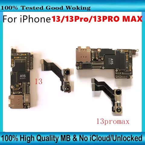 Motherboard For iPhone 13 Pro Max With Face ID Free iCloud For iPhone 13 Unlocked Main Logic Board 1
