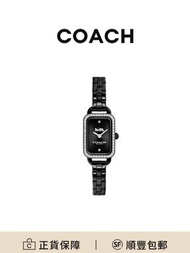 COACH Ludlow女士手錶 黑色錶盤[平行進口]