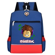 กระเป๋า Roblox กระเป๋านักเรียนเด็ก3-8ขวบกระเป๋าเป้สะพายหลังเด็กเกมยอดนิยมเป้สะพายหลังทนต่อการสึกหรอก